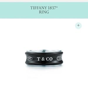 💰SOLD💰Authentic Tiffany & Co 1837 Sterling Silver and Titanium Ring